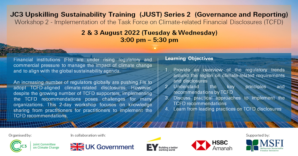 You are currently viewing JC3 Upskilling Sustainability Training (JUST) Series 2 (Governance and Reporting)